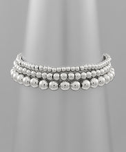 Load image into Gallery viewer, Row Metal Ball Bracelet
