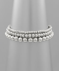 Row Metal Ball Bracelet