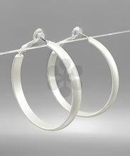 Load image into Gallery viewer, Polished Metal Hoops
