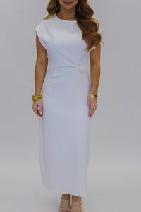 This Moment Midi Dress- White