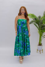 Load image into Gallery viewer, Remi Floral Midi Dress-Green Blue
