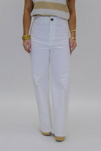 Load image into Gallery viewer, Into You High-Waist Straight Wide Pants- White
