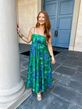 Load image into Gallery viewer, Remi Floral Midi Dress-Green Blue
