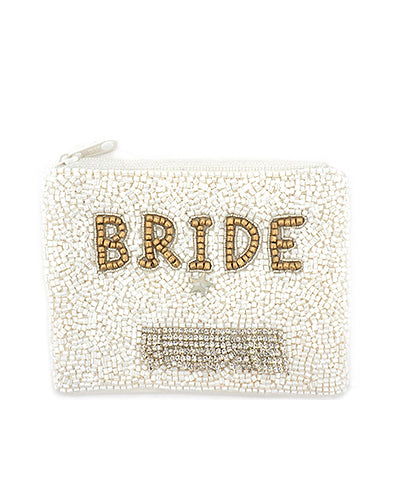 BRIDE & Crytal Fringe Coin Pouch