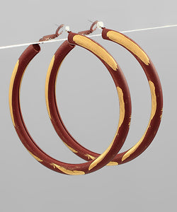 Gold Line Paint Hoops