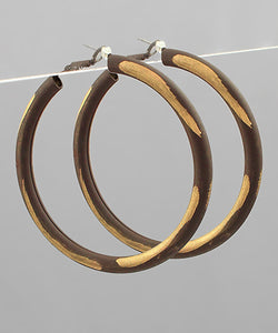 Gold Line Paint Hoops