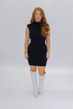 Load image into Gallery viewer, Tucker Mock Neck Knit Dress
