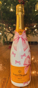 GALENTINE PARTY- DIYing Decoupage Champagne Bottle