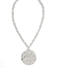 Load image into Gallery viewer, Textured Round Pendant Necklace
