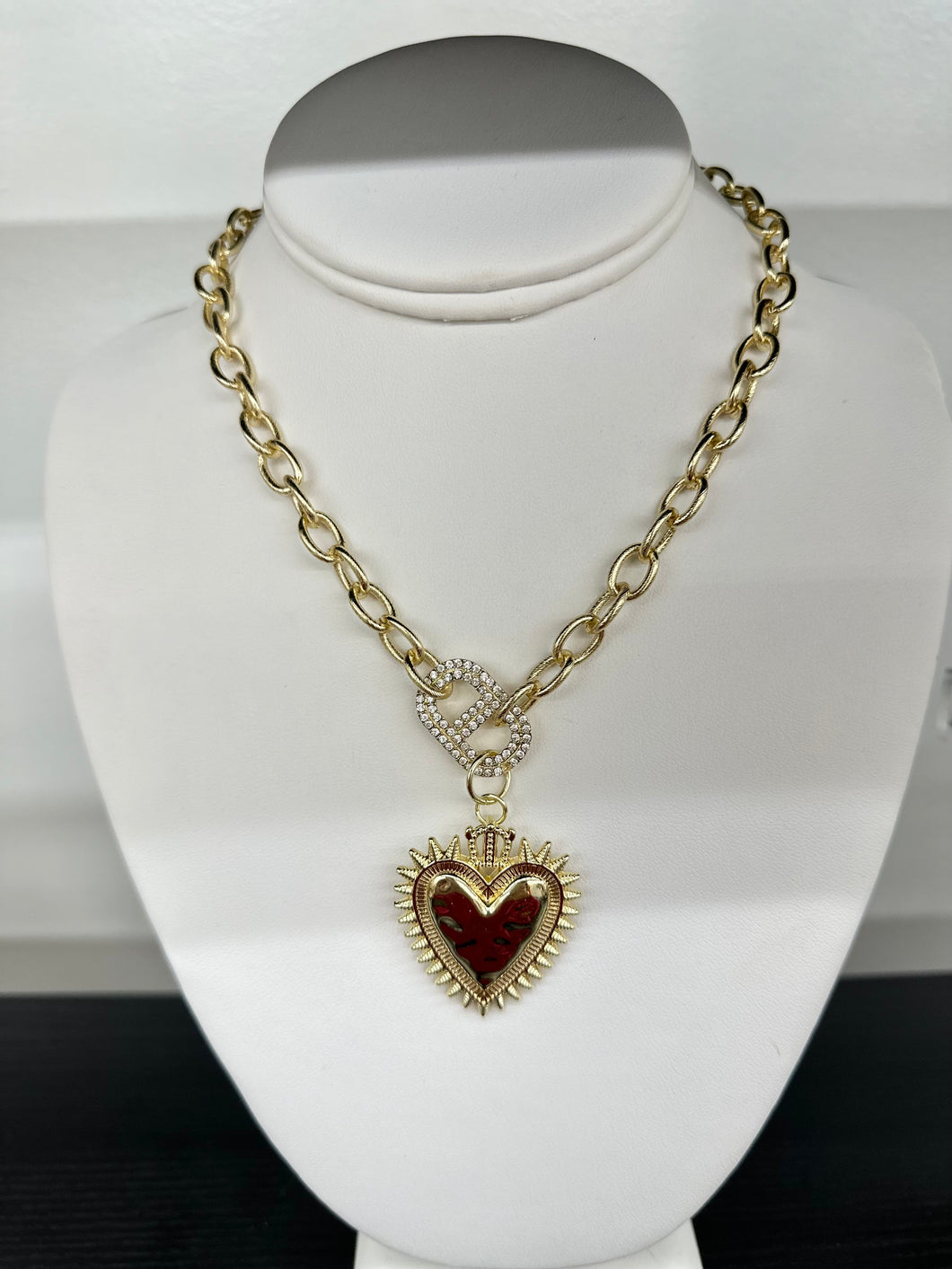 Heart Paperclip Necklace