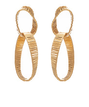 Load image into Gallery viewer, Linked Double Ring Earrings
