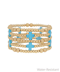 Set Color Cross Bracelets