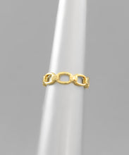 Load image into Gallery viewer, Brass Chain Cuff Ring
