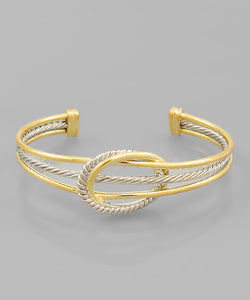 Circle & Row Cable Cuff