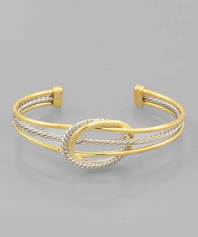 Circle & Row Cable Cuff