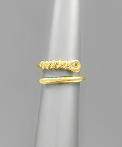 Screw Shape Spiral Ring