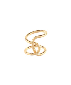 Wide Looped Metal Ring