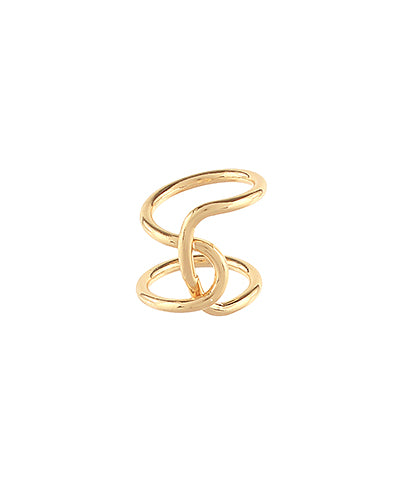 Wide Looped Metal Ring