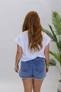 Blue Jean Baby Distressed Shorts