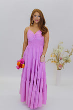 Load image into Gallery viewer, Lilly Tiered Ruffle Maxi Dress -Pink
