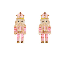 Christmas Nutcracker Beaded Earrings