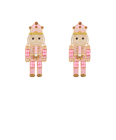 Christmas Nutcracker Beaded Earrings