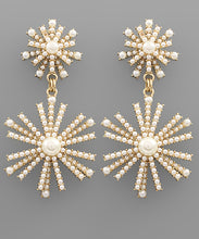 Load image into Gallery viewer, Crystal Double Sunburst Earrings
