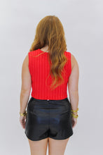 Load image into Gallery viewer, For the Win Sleeveless Knit Top-Red
