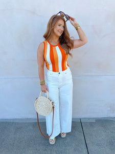 Easy Wide Leg Jeans - White