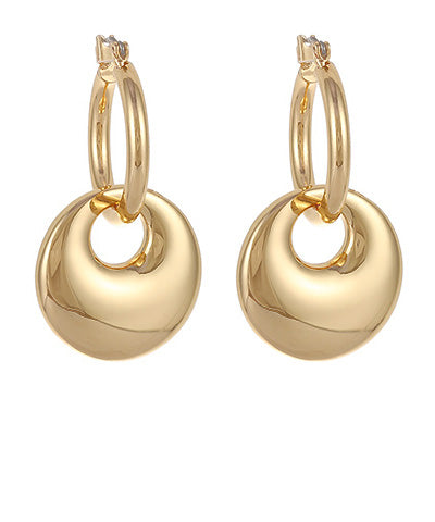 Gradual Brass Link Hoops