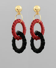 Load image into Gallery viewer, Raffie 2 Oval Shape Link Earrings
