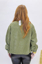 Load image into Gallery viewer, Chill Out Corduroy Button Down Jacket- Olive
