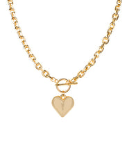 Load image into Gallery viewer, Puffy Heart Toggle Necklace
