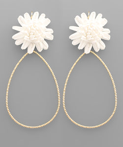 Flower Teardrop Earrings