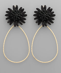 Flower Teardrop Earrings