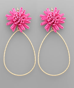 Flower Teardrop Earrings