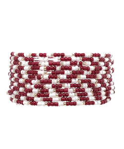 Row Seed Bead Bracelet Set