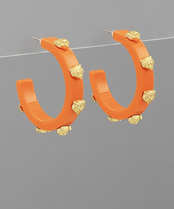 Tiger Head Station Acetate Hoops