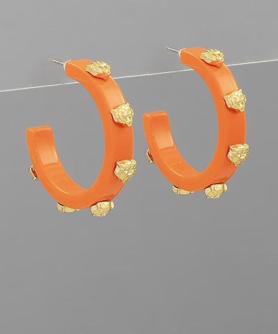 Tiger Head Station Acetate Hoops