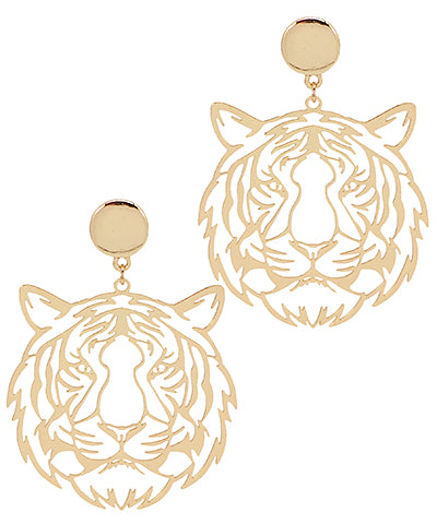 Filigree Tiger Earrings