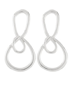 Bow Metal Drop Earrings