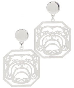 Bulldog Filigree Earrings