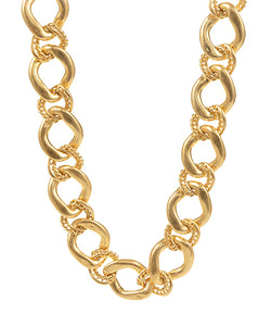 Chunky Linked Mixed Chain Necklace