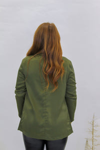 Olive Boyfriend Blazer