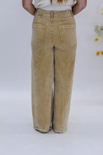 Load image into Gallery viewer, Candice Washed Corduroy Wide Leg Pants- Taupe
