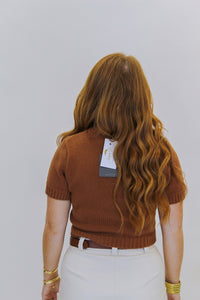 Dawson Knit Top- Brown