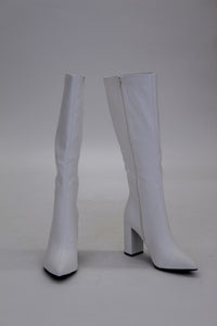 Bellfleur Knee High Boot- Off White