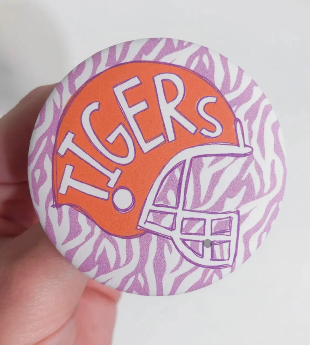 Clemson Helmet Button