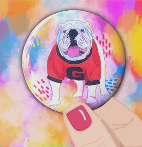 Colorful Dawg Button