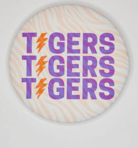 Clemson Tiger Bolt Button